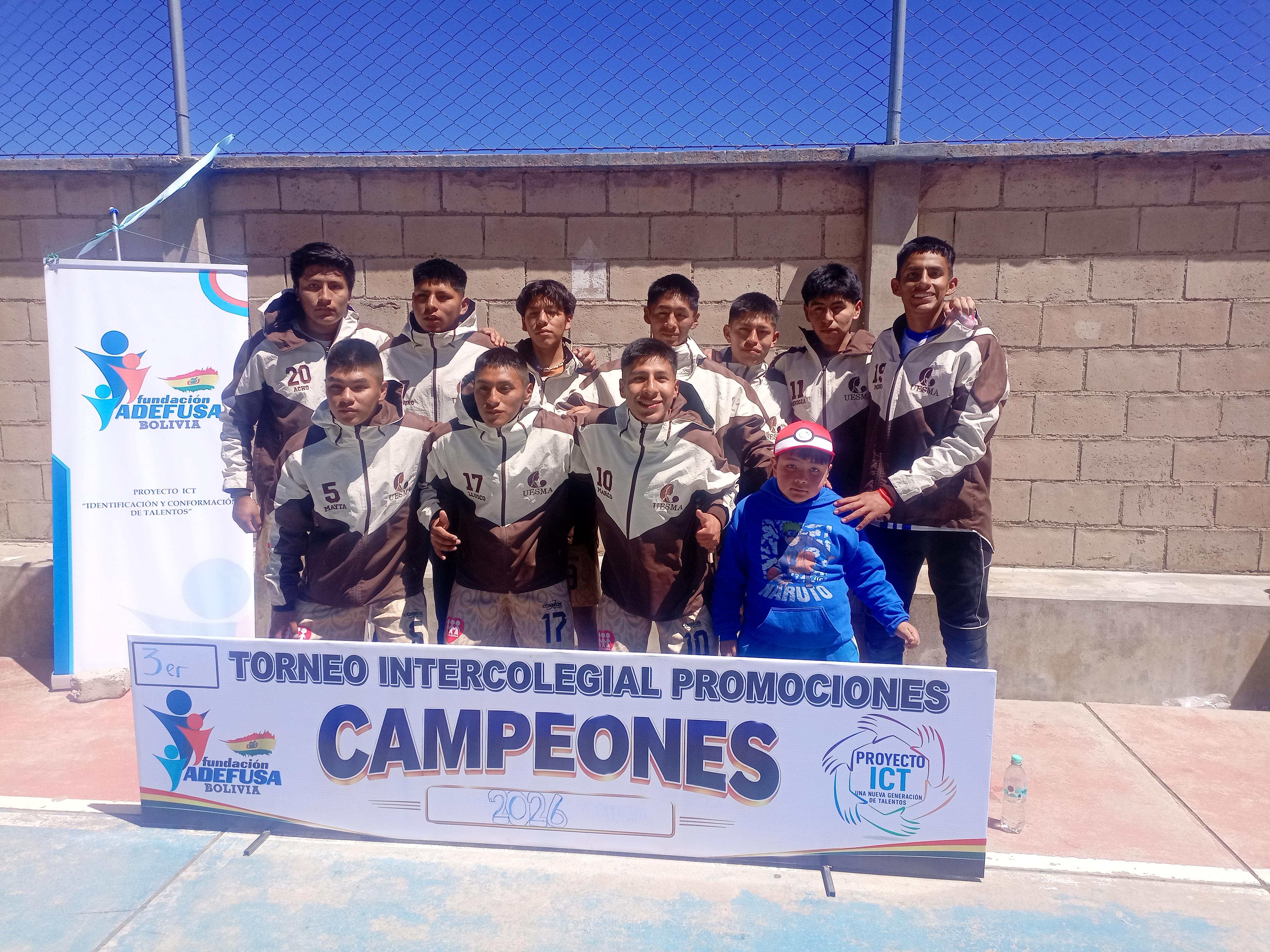 Campeones Varones Colegio Santa Maria de los Angeles